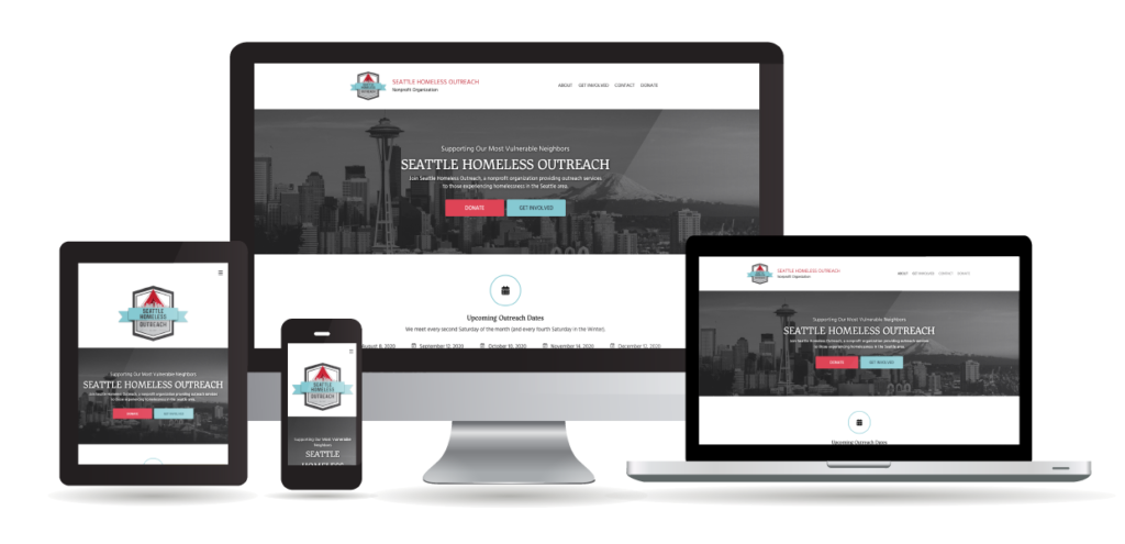 Different devices displaying the Univestin website to show responsible design.